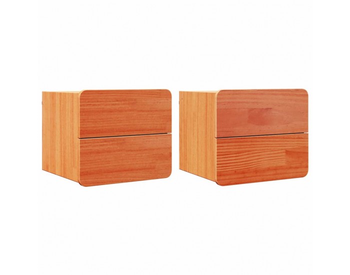Sonata H Нощно шкафче 2 pcs Кафяво 39 x 34 x 33 см Масивно дърво бор
