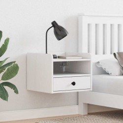 Sonata H Нощно шкафче 2 pcs Бяло 38 x 36 x 29.5 см Борово дърво масив - Noptiere