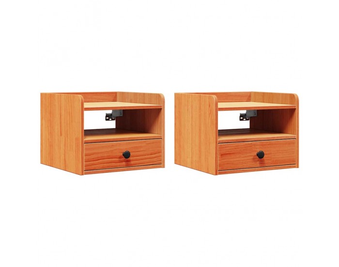 Sonata H Нощно шкафче с чекмедже 2 pcs Восъчнокафяв 38 x 36 x 29.5 см