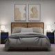 Sonata H LED нощно шкафче с чекмедже 2 pcs Черен дъб 38 x 34 x 61 см