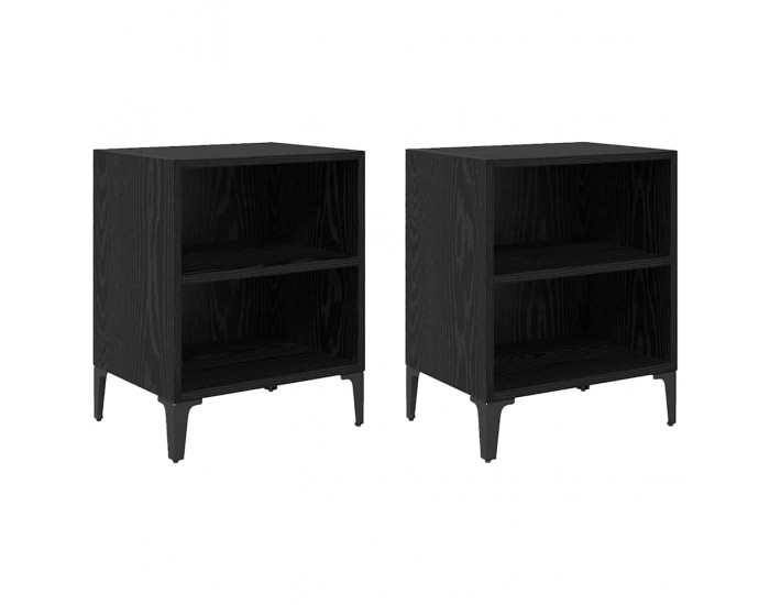Sonata H Нощен шкаф 2 pcs Черен дъб 40 x 30 x 50 cm Инженерно дърво