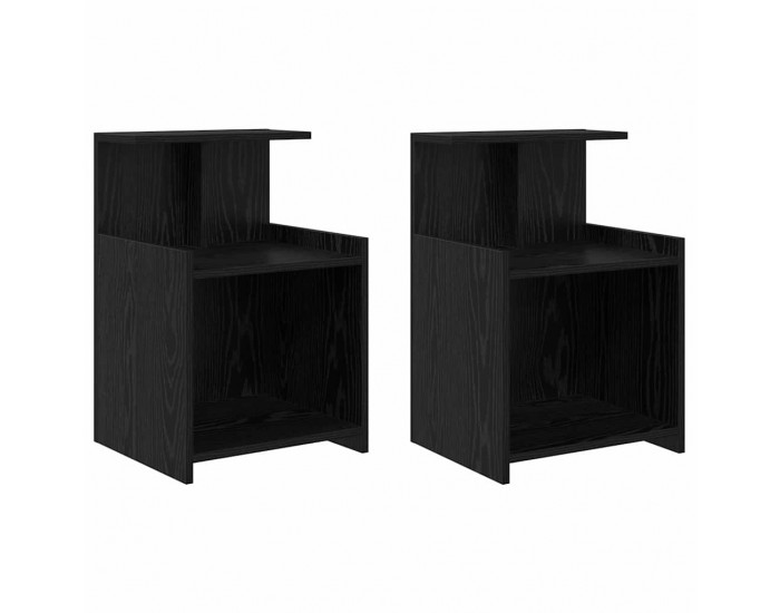 Sonata H Нощен шкаф 2 pcs Черен дъб 40 x 35 x 60 см Инженерно дърво