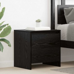 Sonata H Нощен шкаф Черен дъб 45 x 34 x 44.5 см Инженерно дърво - Noptiere