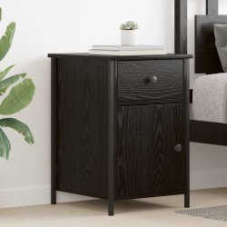 Sonata H Нощен шкаф с чекмедже Черен дъб 40 x 42 x 60 см Инженерно дърво - Noptiere