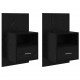 Sonata H Шкаф за легло с чекмедже 2 pcs Черен дъб 48.5 x 32.5 x 80 см