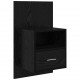 Sonata H Шкаф за легло с чекмедже 2 pcs Черен дъб 48.5 x 32.5 x 80 см