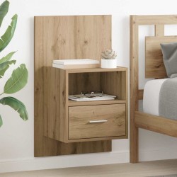Sonata H Шкаф за легло с чекмедже 2 pcs дъб артизан 48.5 x 32.5 x 80 см - Noptiere
