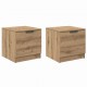 Sonata H Шкаф за легло 2 pcs дъб артизан 40 x 39 x 40 см Инженерно дърво