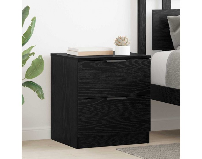 Sonata H Нощен шкаф 2 pcs Черен дъб 45 x 39 x 50 см Инженерно дърво
