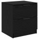 Sonata H Нощен шкаф 2 pcs Черен дъб 45 x 39 x 50 см Инженерно дърво
