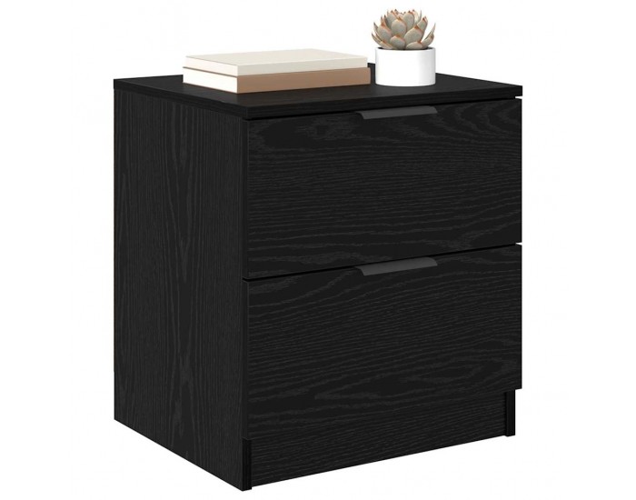 Sonata H Нощен шкаф 2 pcs Черен дъб 45 x 39 x 50 см Инженерно дърво