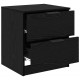 Sonata H Нощен шкаф 2 pcs Черен дъб 45 x 39 x 50 см Инженерно дърво