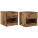 Sonata H Шкаф за легло 2 pcs Старо дърво 40 x 39 x 40 см Инженерно дърво