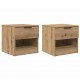 Sonata H Шкаф за легло 2 pcs дъб артизан 40 x 39 x 40 см Инженерно дърво