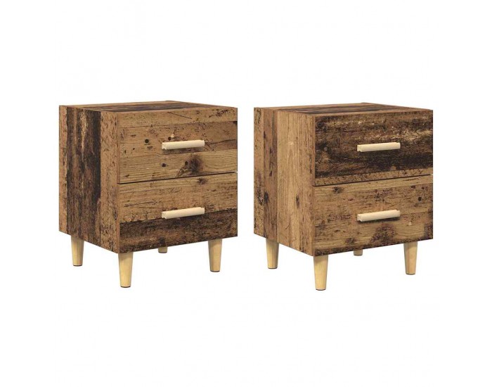 Sonata H Шкаф за легло с чекмедже 2 pcs Старо дърво 40 x 35 x 47.5 см