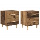 Sonata H Шкаф за легло с чекмедже 2 pcs Старо дърво 40 x 35 x 47.5 см