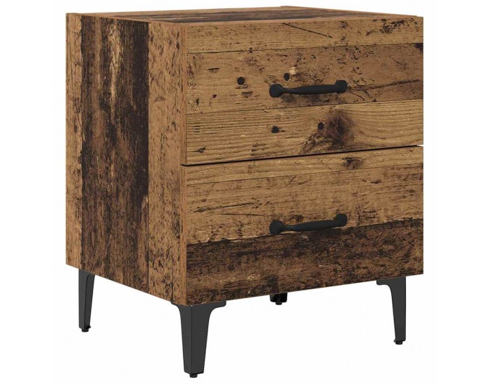 Sonata H Шкаф за легло с чекмедже 2 pcs Старо дърво 40 x 35 x 47.5 см
