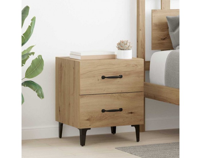 Sonata H Шкаф за легло с чекмедже 2 pcs дъб артизан 40 x 35 x 47.5 см