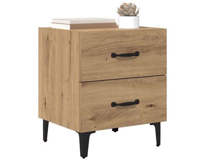 Sonata H Шкаф за легло с чекмедже 2 pcs дъб артизан 40 x 35 x 47.5 см