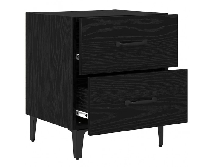 Sonata H Шкаф за легло 2 pcs Черен дъб 40 x 35 x 47.5 см Инженерно дърво
