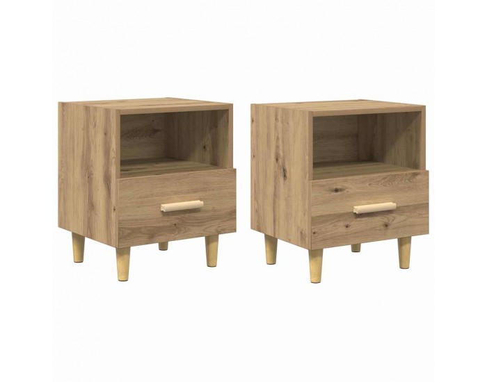 Sonata H Нощен шкаф 2 pcs дъб артизан 40 x 35 x 47.5 см Инженерно дърво