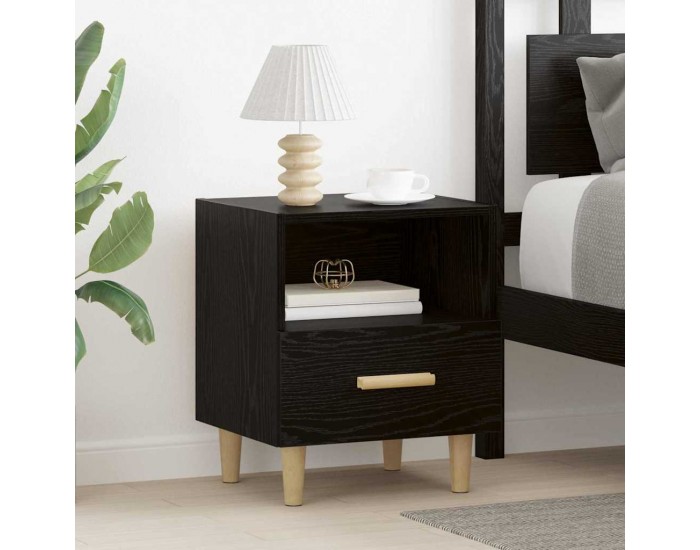Sonata H Нощен шкаф 2 pcs Черен дъб 40 x 35 x 47.5 см Инженерно дърво