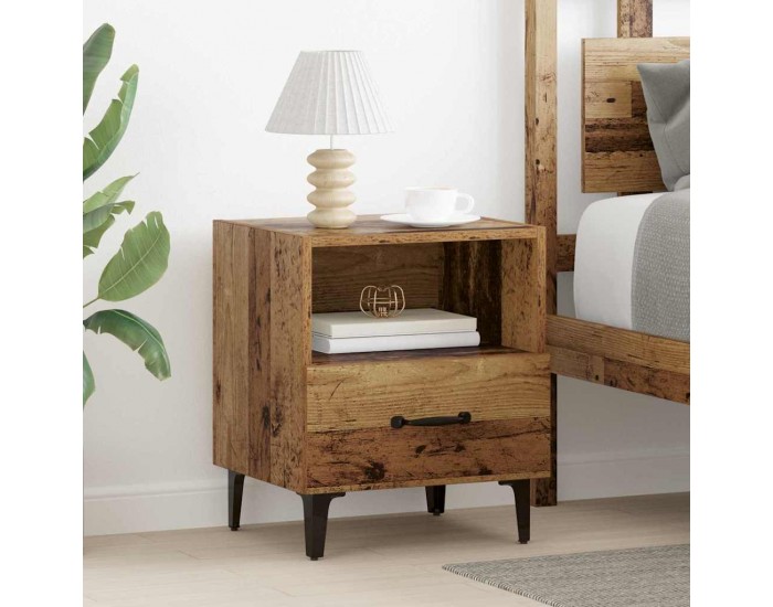 Sonata H Нощен шкаф 2 pcs Старо дърво 40 x 35 x 47.5 см Инженерно дърво