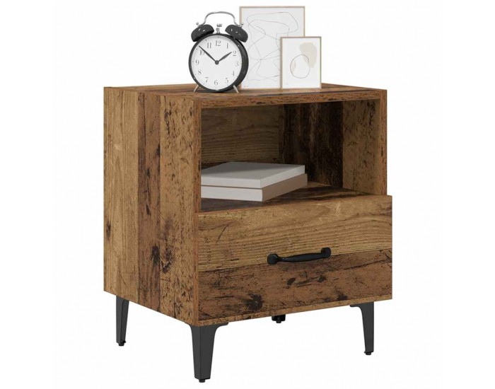 Sonata H Нощен шкаф 2 pcs Старо дърво 40 x 35 x 47.5 см Инженерно дърво
