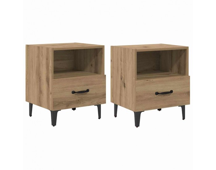 Sonata H Нощен шкаф 2 pcs дъб артизан 40 x 35 x 47.5 см Инженерно дърво