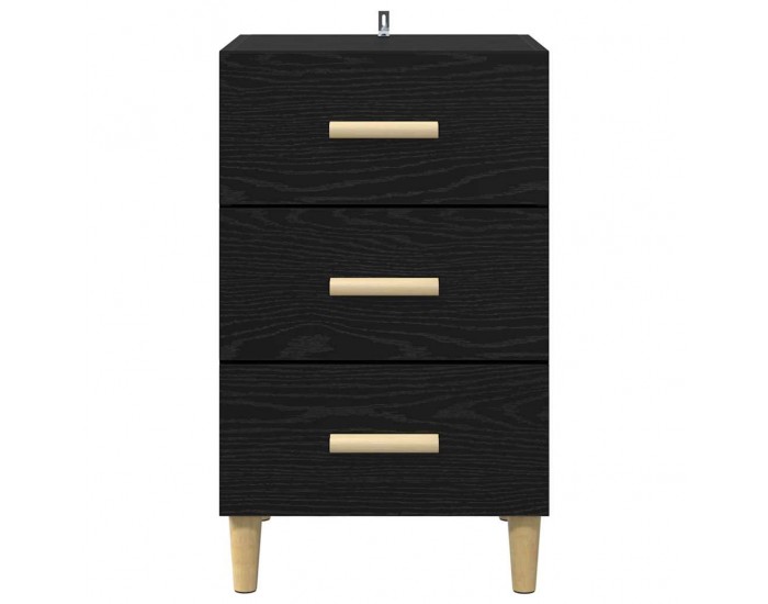 Sonata H Нощен шкаф с чекмедже Черен дъб 40 x 40 x 66 см Инженерно дърво