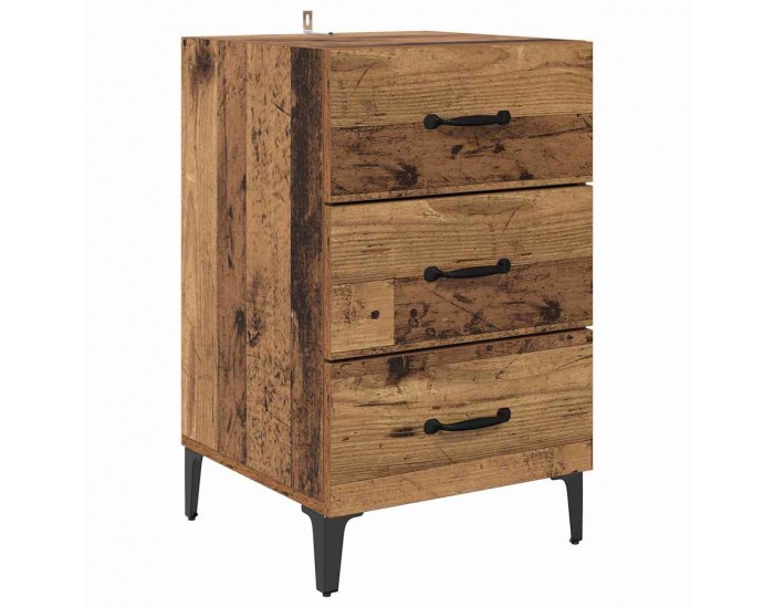 Sonata H Нощен шкаф Старо дърво 40 x 40 x 66 см Инженерно дърво