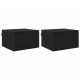 Sonata H Нощен шкаф 2 pcs Черен дъб 34 x 30 x 20 см Инженерно дърво