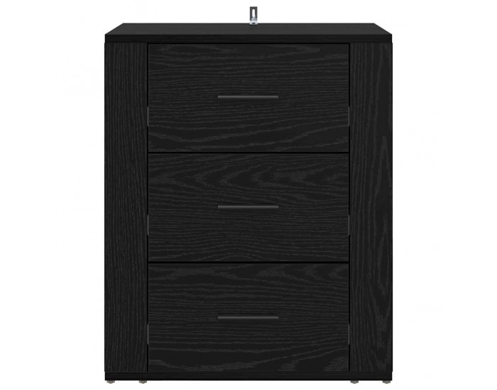 Sonata H Нощен шкаф с чекмедже Черен дъб 50 x 36 x 60 см Инженерно дърво