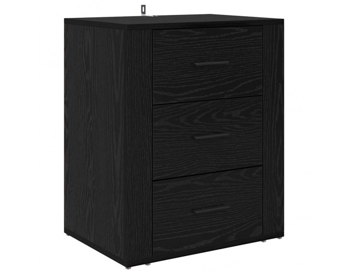 Sonata H Нощен шкаф с чекмедже Черен дъб 50 x 36 x 60 см Инженерно дърво