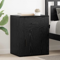 Sonata H Нощен шкаф с чекмедже Черен дъб 50 x 36 x 60 см Инженерно дърво - Noptiere