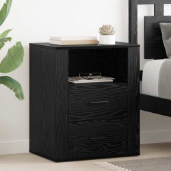 Sonata H Нощен шкаф с чекмедже Черен дъб 50 x 36 x 60 см Инженерно дърво - Noptiere