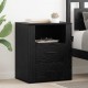 Sonata H Нощен шкаф с чекмедже Черен дъб 50 x 36 x 60 см Инженерно дърво