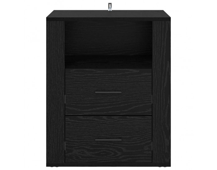 Sonata H Нощен шкаф с чекмедже Черен дъб 50 x 36 x 60 см Инженерно дърво