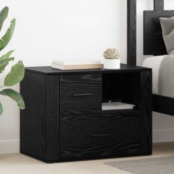 Sonata H Нощен шкаф с чекмедже Черен дъб 60 x 36 x 45 см Инженерно дърво - Noptiere