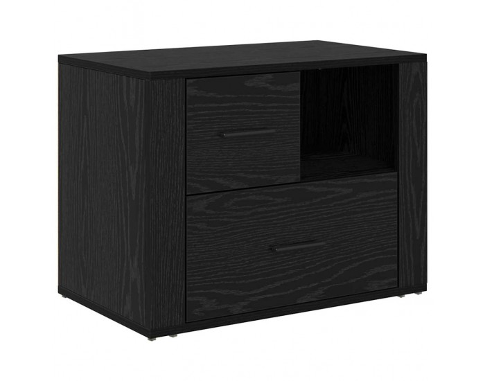 Sonata H Нощен шкаф с чекмедже Черен дъб 60 x 36 x 45 см Инженерно дърво