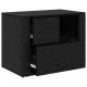 Sonata H Нощен шкаф с чекмедже Черен дъб 60 x 36 x 45 см Инженерно дърво
