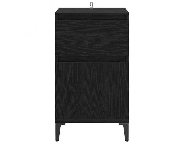 Sonata H Нощен шкаф с чекмедже Черен дъб 40 x 35 x 70 см Инженерно дърво