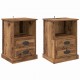 Sonata H Нощен шкаф 2 pcs Старо дърво 43 x 36 x 60 см Инженерно дърво