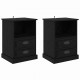 Sonata H Нощен шкаф 2 pcs Черен дъб 43 x 36 x 60 см Инженерно дърво