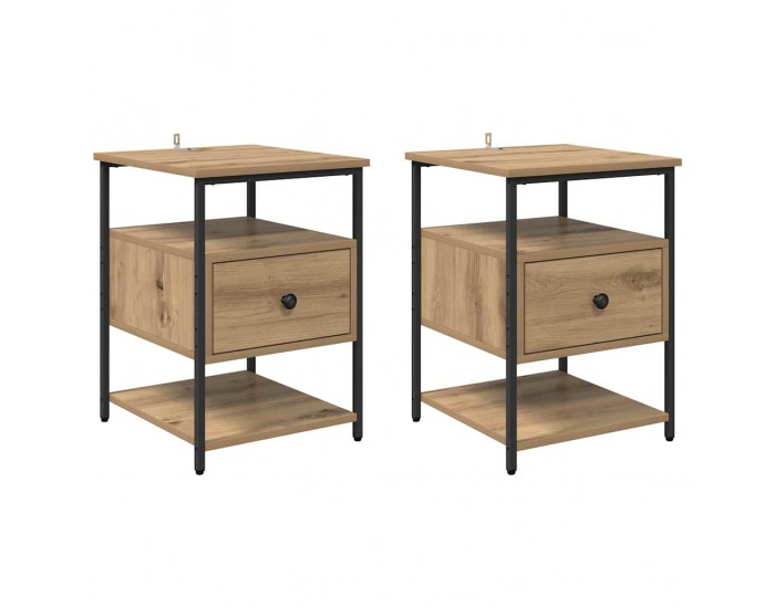 Sonata H Нощен шкаф 2 pcs дъб артизан 40 x 42 x 56 см Инженерно дърво