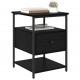 Sonata H Нощен шкаф с чекмедже Черен дъб 40 x 42 x 56 см Инженерно дърво