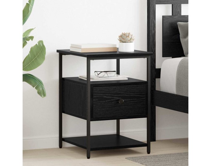 Sonata H Нощен шкаф 2 pcs Черен дъб 40 x 42 x 56 см Инженерно дърво