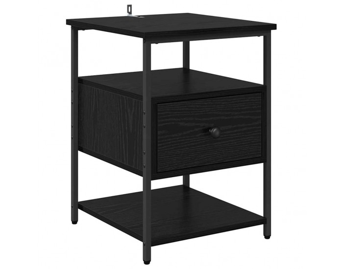 Sonata H Нощен шкаф 2 pcs Черен дъб 40 x 42 x 56 см Инженерно дърво