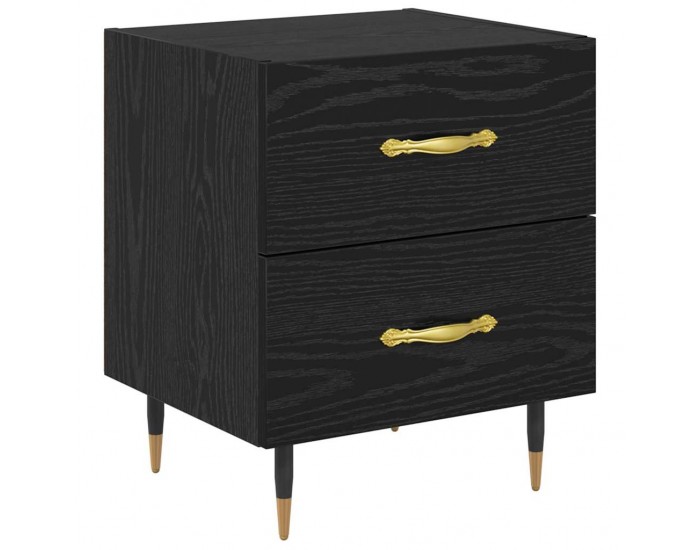 Sonata H Нощен шкаф 2 pcs Черен дъб 40 x 35 x 47.5 см Инженерно дърво