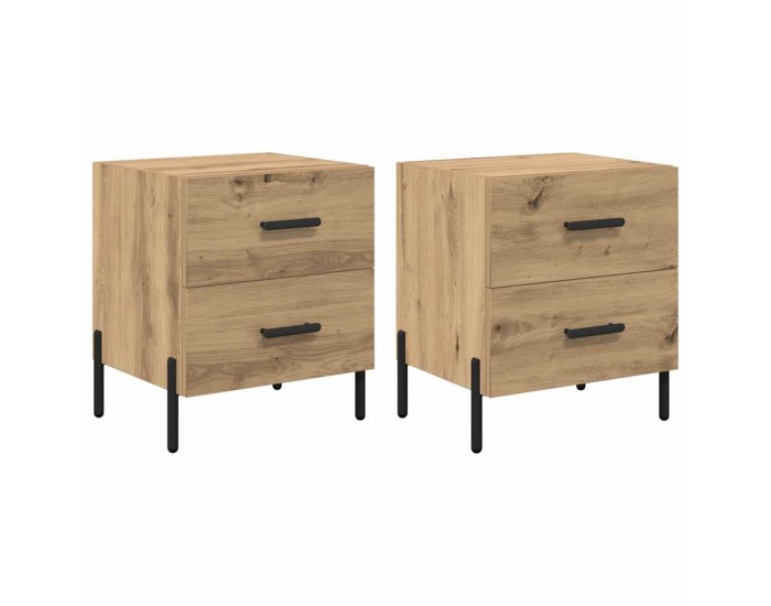 Sonata H Нощен шкаф 2 pcs дъб артизан 40 x 35 x 47.5 см Инженерно дърво